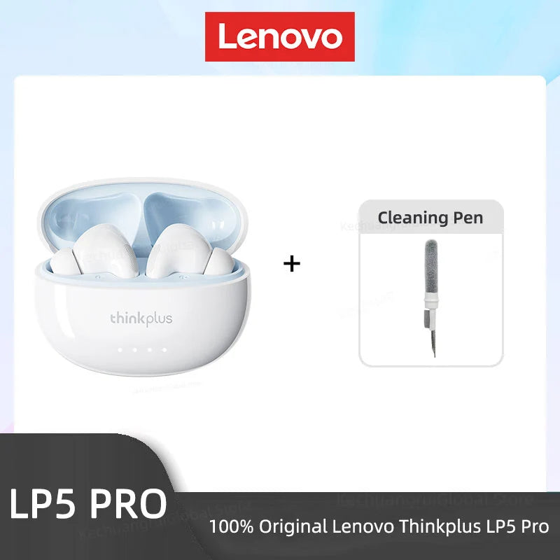 Lenovo LP5 PRO Wireless Bluetooth 5.4 Earphones TWS HiFi Sound Gaming Earbuds LP5Pro Sport Headset Long Standby with Mic 2025