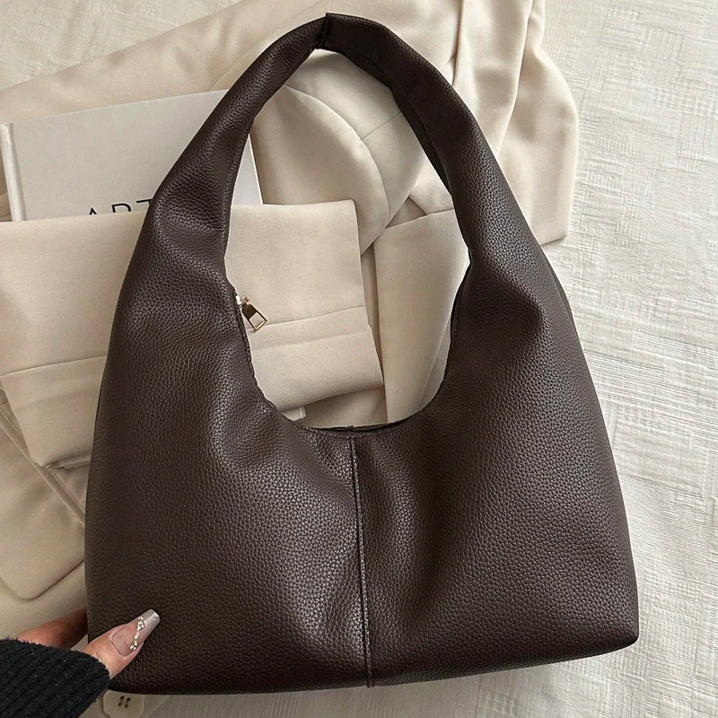 Large Capacity Solid Color Women's Shoulder Bag, Multifunctional Crossbody Bag, Women's Shoulder Tote Bag, Large Capacity Crossbody Tote Bag, Casual Work Bag