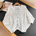 Fashion Hollow Out V - Neck Sun Protection Open Cardigan | SAMAG