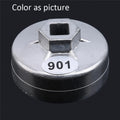 Wrench Auto Tool 1/2 Square Drive 65mm 67mm 74mm 79mm End Cap Oil Filter Wrench Auto Hand Tools Remover Tool For