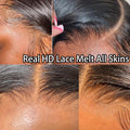 Widow's Peak M Hairline 13x6 HD Lace Front Wig 100% Human Hair Wig Silky Straight 13x4 HD Lace Frontal Wig Bleached Knots HD Wig