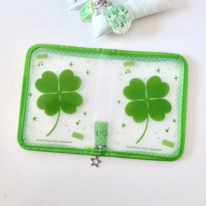 Cute A6 Stationery Storage Folder File PP Twill Zipper Pouch Document Bag Zip File Folder School Office Supplies