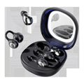 Bluetooth Headphones with Makeup Mirror Case, 48H Audífonos AI Noise Reduction, Open-Ear Earphones for Sports & Sleep