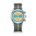ADDIESDIVE Top Brand Men's Watch 10Bar Waterproof Bubble Mirror Glass Quartz Watches BGW9 Luminous Chronograph Diving Wristwatch