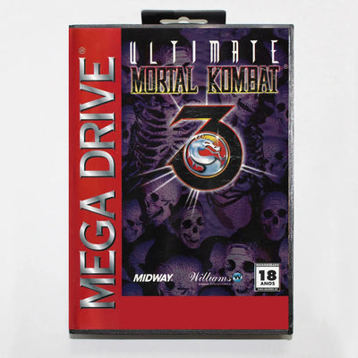 Ultimate Mortal Kombat 3 MD Game Card 16 Bit BR Cover | SAMAG