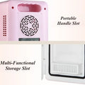 2026 New Upgrade Portable Mini Makeup Cooler Fridge Luxury Cosmetic Fridges With Mirror Mute Skincare Refrigerator 4L Small Refr