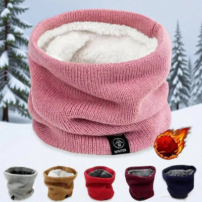 Winter Warm Knitted Neck Scarf for Women Men Plush Full | SAMAG