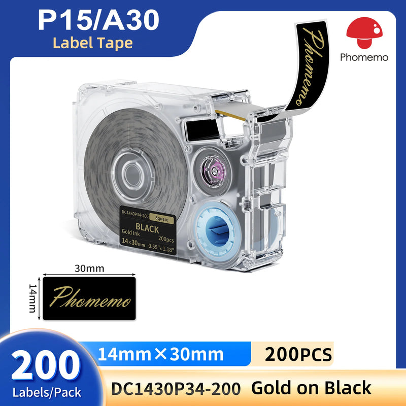 Phomemo A30 P15 Label Maker Long & Gap Tape, Continuous - Visuel 10 | SAMAG
