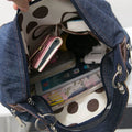 Denim Women Shoulder Bag Large Capacity Female Hobos Handbag Design Casual Big Totes Blue Ladies Hand Bags Canvas Crossbody Bags