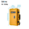 Selens Photography Toolbox Trolley Hard Case Professional Safety Protective Waterproof Shockproof Suitcase Safety Storage Box