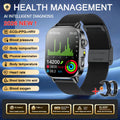 New Men Accurate Health Diagnosis ECG Smart Watch Blood Pressure Blood Oxygen Blood Fat Uric Acid Temp Bluetooth call Smartwatch