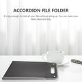 Large Capacity Expanding File Folder Portable Accordion Binder with Transparent Waterproof Interior for Business Study Document