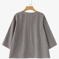 Casual Loose Women Blouse ZANZEA Summer Round Neck Shirt - View 3 | SAMAG