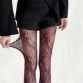 Y2K Lolita Lace Flora Tights Women Sexy Thigh High Stockings Pantyhose Lingerie Hosiery Mesh Fishnet Stockings Women Tights