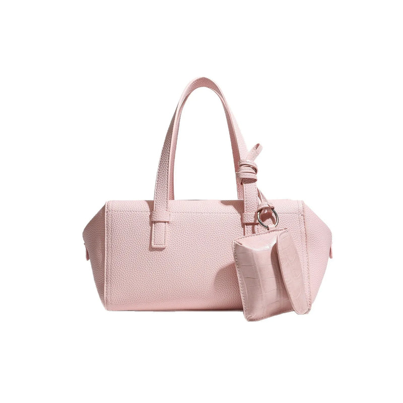 Spring Summer New Minimalist Large Capacity Commuter Boston Bag Versatile Single Shoulder Crossbody Bag Handbag for Women