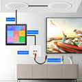 Mini Touch Screen 4*20W Stereo Music Panel PA SystemBluetooth Wall Amplifier Smart Home Audio Ceiling Speaker Wall Amplifier