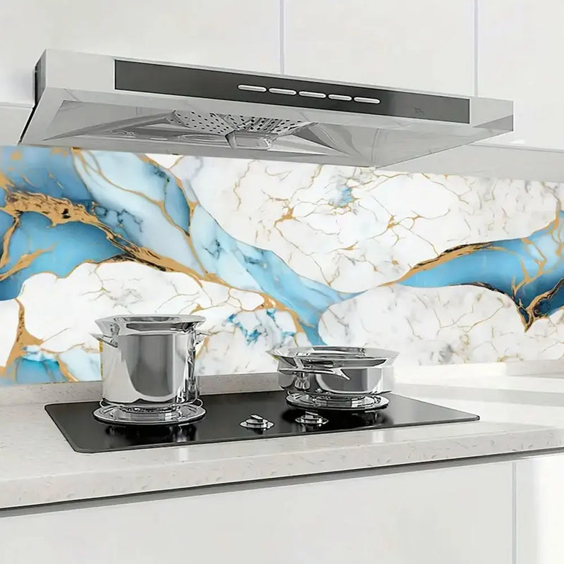 PVC 60cm waterproof marble self-adhesive wallpaper bathroom cabinet countertop contact paper waterproof wall sticker