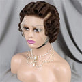 613 Blonde Pixie Cut Short Bob Loose Wave Human Hair Wigs Chocolate Brown Short Bob 13x4 Transparent Lace Front Wigs Preplucked