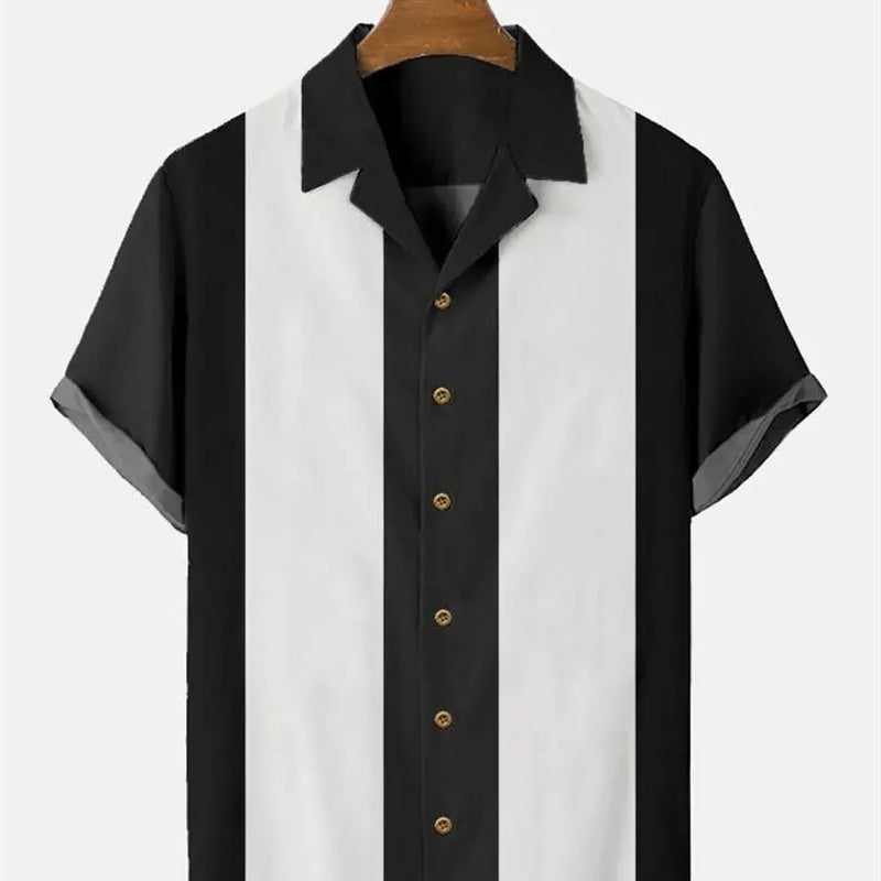 Stripes Simple Casual Dress Shirts European Size Men's | SAMAG