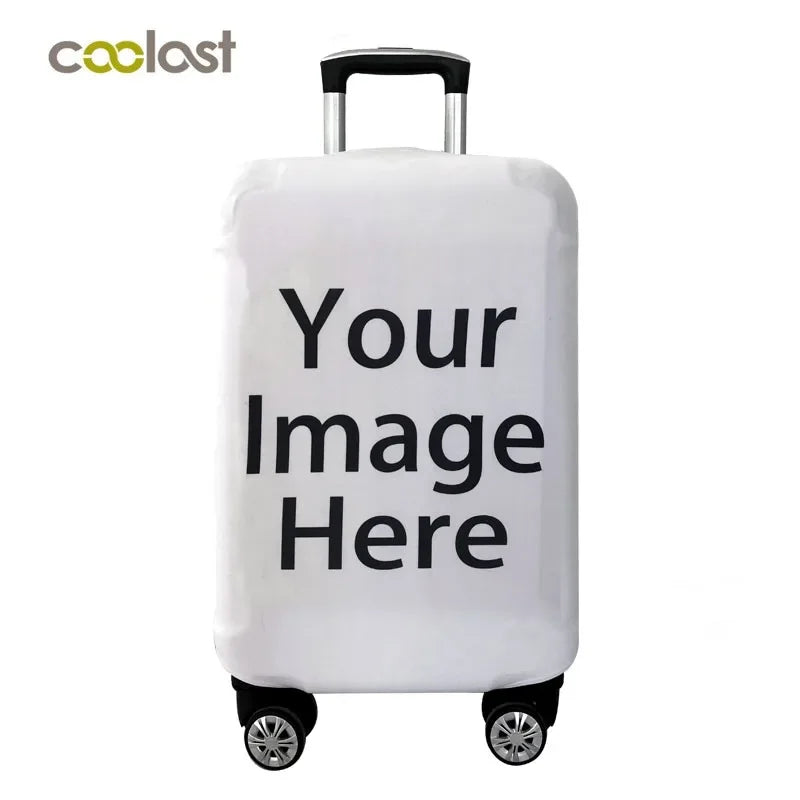 Customize Your Image / Name / Logo Luggage Cover Travel Accessories Elastic Suitcase Protective Covers Anti-dust Case Cover