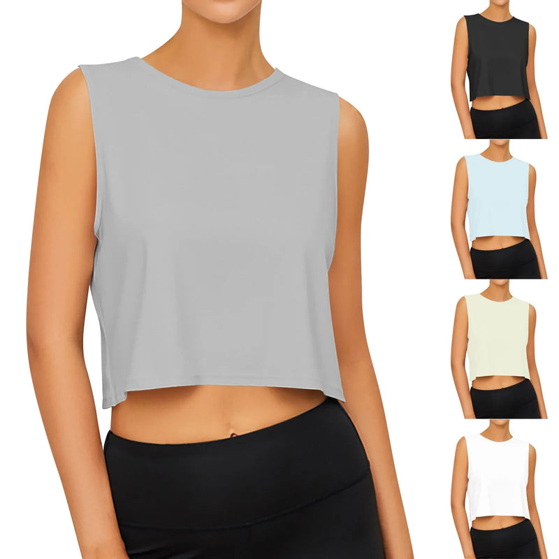 Sports Shirt Vest Loose Seamless Breathable Quick Drying Top Gym Running Fitness Yoga Clothing Lightweight Tops For Women