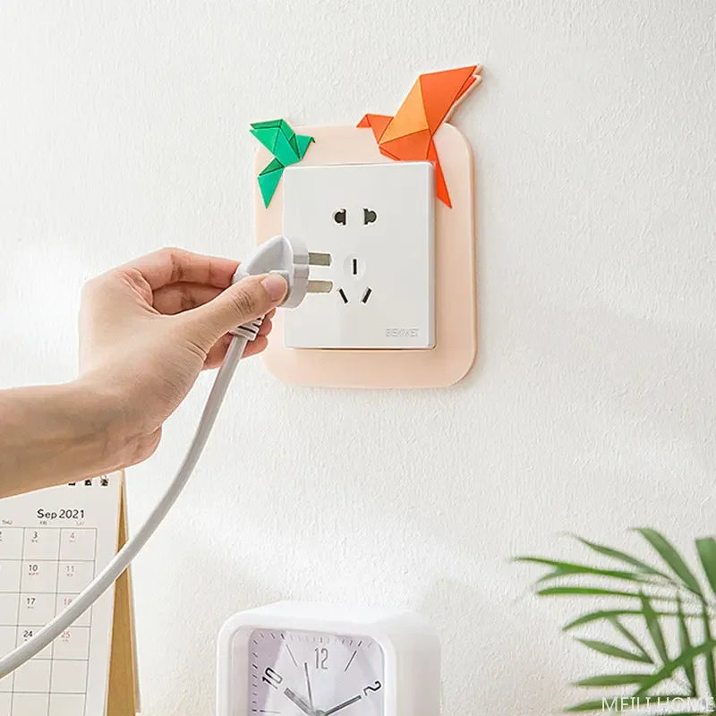 Lovely Cartoon Switch Stickers Luminous Socket Protective Cover Home Waterproof Wall Sticker Decorative Animal Switch Decoration