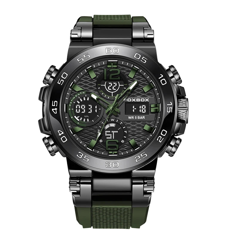 LIGE Electronic Men's Wristwatch Luxury LED Display Luminous Sports Man Watch Waterproof Military Quartz Alarm Date Watches Male