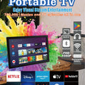 Portable Google Android Smart TV: WiFi Digital TV with DVB-T2 ATSC ISDB, FM Radio & Media Player for Travel Outdoor Home Use