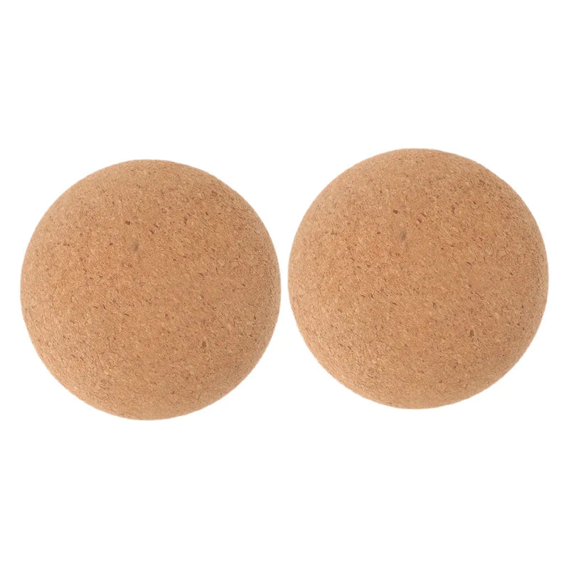 2Pcs Yoga Fascia Ball Cork Massage Ball Small Muscle Roller Fitness Massage Tool Neck Back Relaxation Trigger Point Therapy
