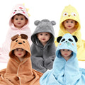 A Cartoon Coral Fleece Bath Towel for Babies, Children's Bath Towel, Baby Washcloth, 31.5* 31.5inch , Made of Super Absorbent Polyester Material, Warm and Breathable, with Cartoon Animal Shapes for Kids, Suitable for Home and
