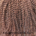 #30 Blonde Virgin Remy Human Hair Bundles 4C Afro Kinky Curly Brown #4 100gram Human Hair Weft Weaving for African Black Women