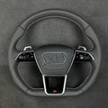 Custom Carbon Fiber Steering Wheel For Audi A3 A4 A5 A6 A6L A7 A8 S3 S4 S5 S6 S7 S8 Q3 Q5 Q7 Q8 SQ7 RSQ7 RSQ8 RS3 RS4 RS5 RS6 TT