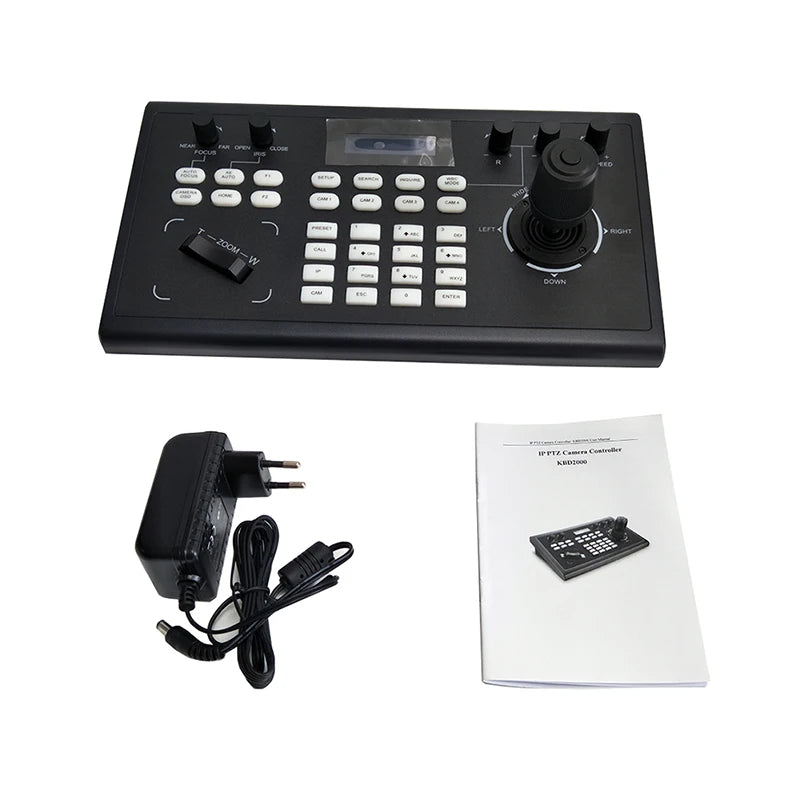 PelcoD Visca Onvif 4D Joystick IP PTZ Keyboard Controller RS485 RS232 RS422 for Vmix / Broadcasting System