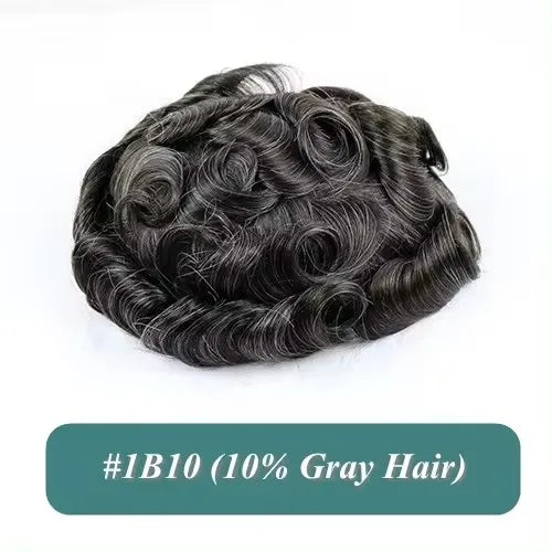 Super Ultra Thin Skin 0.02mm 80-100%Density Men Toupee Brown Black 210# Human Hair System Undetectable Natural Hairline Prosthes