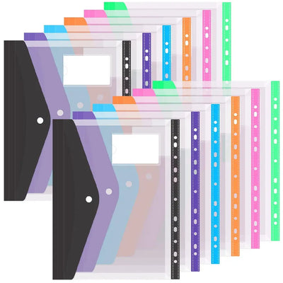 Six - color file organizer, 11 - hole plastic expanding | SAMAG