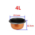 Rice Cooker Liner General Food Stainless Steel Uncoated Thickened 2L3L4L5L6L8L Rice Cooker Inner Pot
