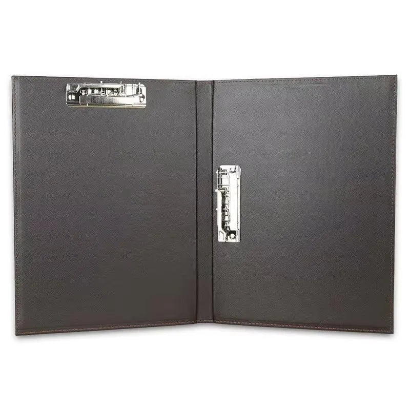 A4 PU Leather Planner Notebook Ring Binder File Folder Portfolio Office School Folder for Documents A4 Paper Writing Board