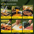 All New 10-Piece Portable Camping Cookware Set - Non-Stick Utensils with Storage Bag for Camping BBQ & Picnic
