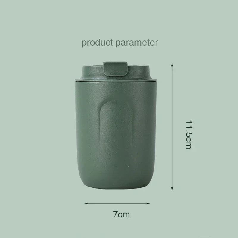 Stainless Steel Thermal Mug - Double Wall Vacuum Insulated Leakproof Thermos, Portable Travel Coffee Tumbler for Hot & Cold Drin