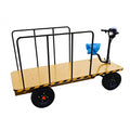 Heavy-duty Four-wheel Electric Handcart Platform Cargo Transport Vehicle Garden Industrial High-power Factory Transportation