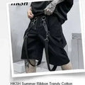 HKSH Spring Summer New Men's RO Style Round Collar Printed T-shirt Oversized Chic Cotton Chic Top American Loose Y2K Tees HK4638