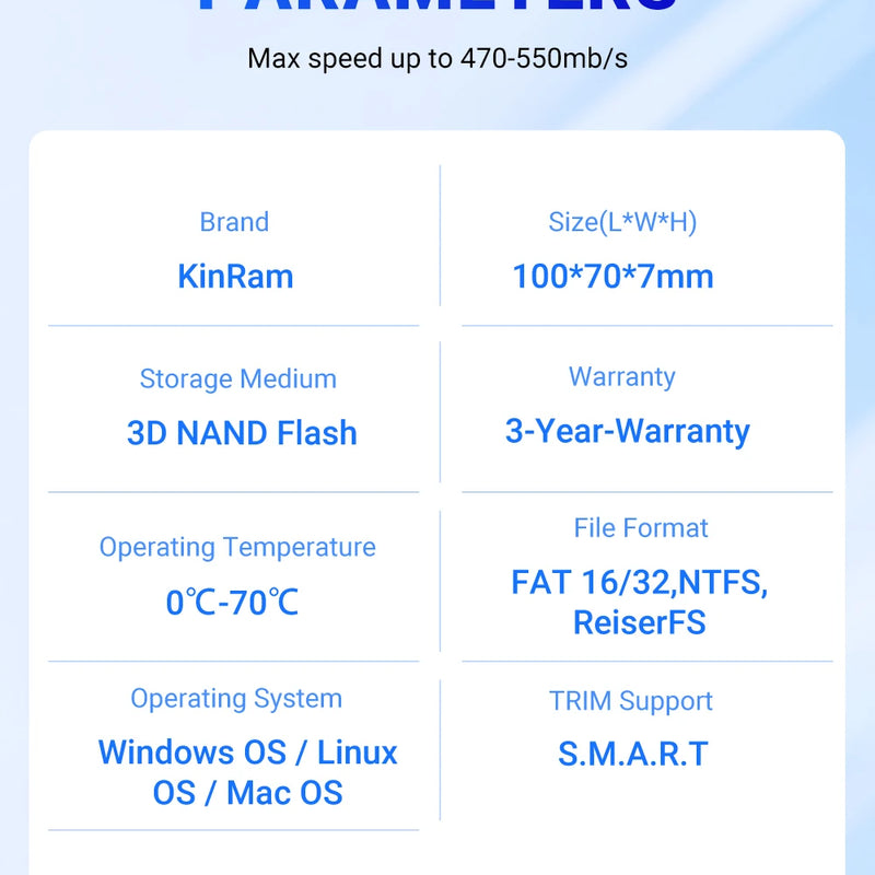 KinRam 2.5 SATA3 SSD 128GB 120GB Laptop Solid State Drive 128 GB 120 GB Hard Disk Internal High-Speed SATA 3 HDD For PC Desktop
