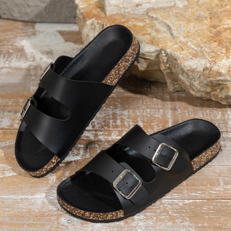 Men's Fashionable Slippers, Thick-Soled, Wear-Resistant, Waterproof, Non-Slip, Lightweight, Comfortable, Casual Sandals