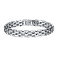 Vnox Stylish Strap Chain Bracelets for Men Gift Jewelry, 10.7MM Wide Stainless Steel Links Wristband - Visuel 7 | SAMAG