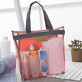 Travel Beach Bags Large Capacity Storage Bag Women Portable Outdoor Toiletries Swimming Mesh Storage Cases Travels Organizer Kit
