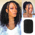 Sleek Remy Afro Kinky Curly Bulk Hair For Braiding QVR Peruvian Virgin Human Hair Bulk For Locs Natural Brown Color Braids Hair
