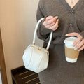 Bowling Spherical Women's Handbag Luxury Brand Designer Hobos Bag Fashion Mini Round Shoulder Bags PU Leather Female Purse