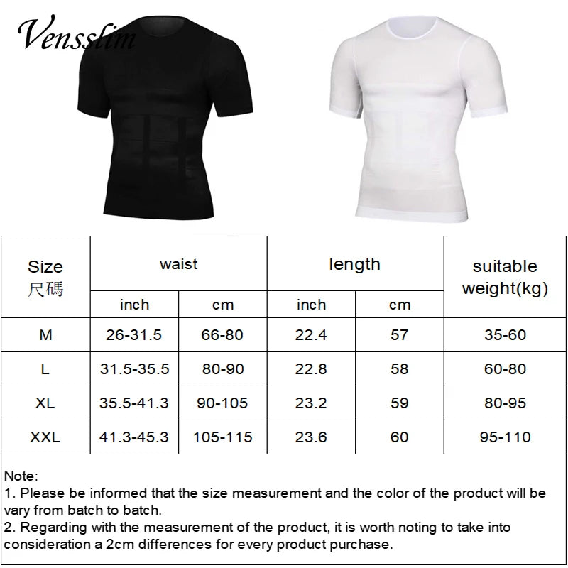Vensslim Men Slimming Body Shaper Belly Control Shapewear Man Shapers Underwear Waist Trainer Top Corrective Posture Vest Corset