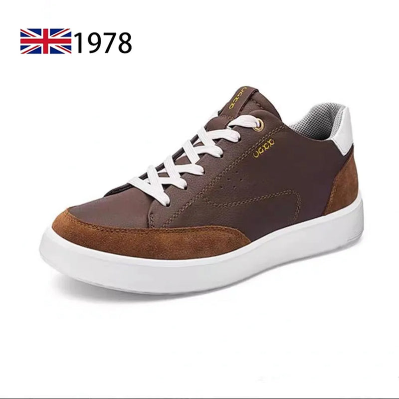 Genuine Leather Shoes Men High Quality Trekking Casual Athletic Sneaker Outdoor Walking Summer Breathable Lightweight Men Shoes