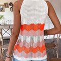 Polyester 100.00% Round Neck Top, Women's Contrasting - View 2 | SAMAG